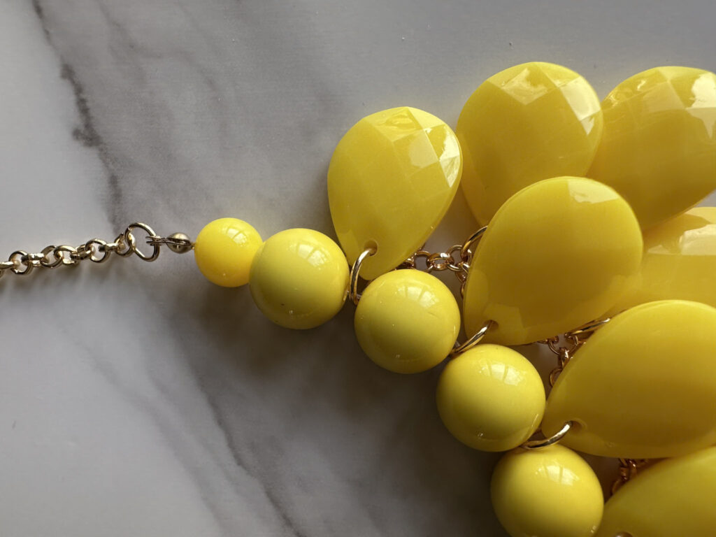 beaded bib necklace