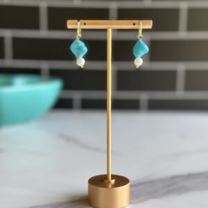 Turquoise Nugget Earrings